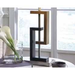 Set Of 2 Syler Table Lamps Brown/Silver - Signature Design By Ashley -Home Decoration Store GUEST 1a08e8b0 098a 4d81 bce6 2cea2da688ad