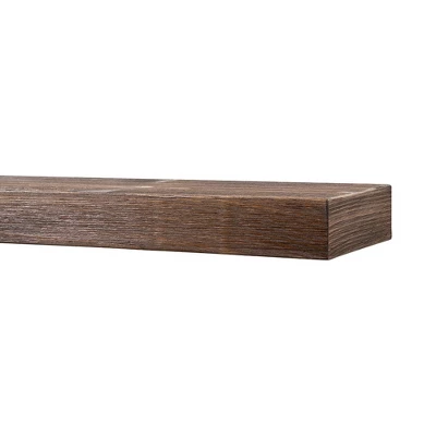 Modern Ember Vara Wood Mantel Shelf - Features Knots And Natural Distresssing 5 Modern Ember Vara Wood Mantel Shelf - Features Knots And Natural Distresssing - Image 5