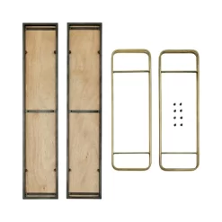 32.3" X 22" 2 Tier Metal And Wood Hanging Bracket Wall Mounted Shelf Gold - Danya B. 20 32.3" X 22" 2 Tier Metal And Wood Hanging Bracket Wall Mounted Shelf Gold - Danya B. -Home Decoration Store GUEST 1b6b534c cada 4675 94a9 06ff74343a47