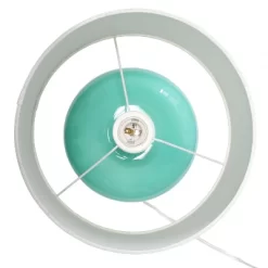 15.25" Modern Ovaloid Glass Bedside Table Lamp With Fabric Shade - Lalia Home -Home Decoration Store GUEST 1c230a39 be3f 472a b5ba b108971296d6