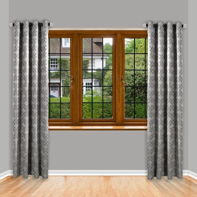 Versailles Home Fashions 86"-144" Lexington Bubble Ball Resin Curtain Rod - Gray 2 Versailles Home Fashions 86"-144" Lexington Bubble Ball Resin Curtain Rod - Gray - Image 2