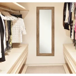 20" X 54" Non-Beveled Owl Brown Wood On The Door Mirror - Amanti Art -Home Decoration Store GUEST 1c4fe21b 7718 45e8 bd59 129dcb36f8ee