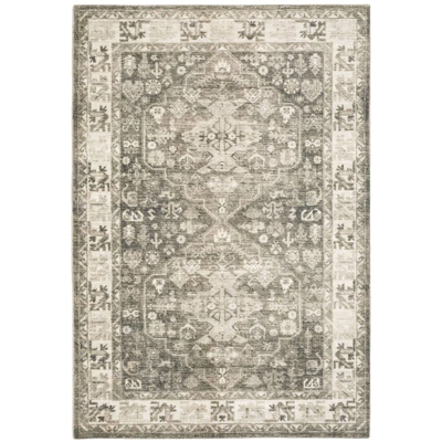 Salina Traditional Persian Style Inspired Area Rug Charcoal/Ivory - Captiv8e Designs 12 Salina Traditional Persian Style Inspired Area Rug Charcoal/Ivory - Captiv8e Designs - Image 12