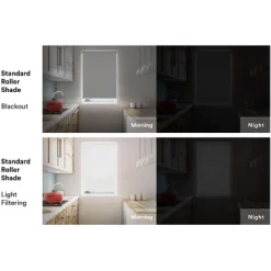 Linen Avenue Cordless Light Filtering Roller Shade, Beige And Taupe -Home Decoration Store GUEST 1d007aff 4b68 47ab b2d4 3e2b0a4da4d7