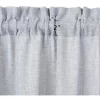 Trinity Faux Linen Textured Vintage Design Farmhouse Solid Curtains