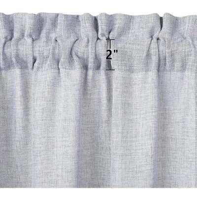 Trinity Faux Linen Textured Vintage Design Farmhouse Solid Curtains 1 Trinity Faux Linen Textured Vintage Design Farmhouse Solid Curtains