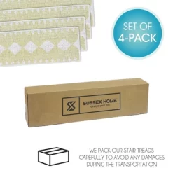 SussexHome Diamond Design Cotton Anti-Slip Stair Treads, 9” X 28“ 13 SussexHome Diamond Design Cotton Anti-Slip Stair Treads, 9” X 28“ -Home Decoration Store GUEST 1d4dbdbd e2db 4e14 985c 41dabc63b3cc