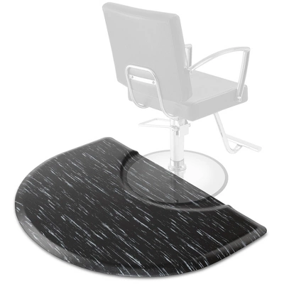 Saloniture Salon & Barber Shop Chair Anti-Fatigue Floor Mat - Black Semi Circle 13 Saloniture Salon & Barber Shop Chair Anti-Fatigue Floor Mat - Black Semi Circle - Image 13