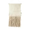 Saro Lifestyle Saro Lifestyle Textured Wall Hanging With Woven Design, Ivory, 24"x48"