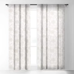 Avenie Spring Garden Collection VI 50" X 84" Single Panel Sheer Window Curtain - Society6