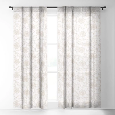 Avenie Spring Garden Collection VI 50" X 84" Single Panel Sheer Window Curtain - Society6 1 Avenie Spring Garden Collection VI 50" X 84" Single Panel Sheer Window Curtain - Society6