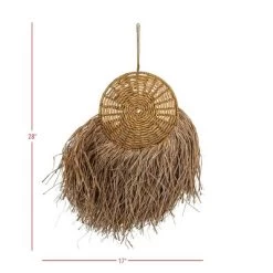 Round Hanging Accent Brown Seagrass, Rope & Jute By Foreside Home & Garden 9 Round Hanging Accent Brown Seagrass, Rope & Jute By Foreside Home & Garden -Home Decoration Store GUEST 20f99372 da17 40a5 adf9 ea46c71fa3a4