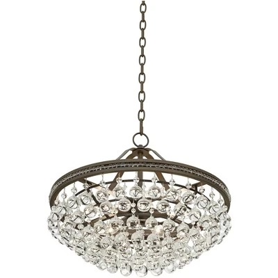 Vienna Full Spectrum Wohlfurst Bronze Pendant Chandelier 20 1/4" Wide Clear Crystal 5-Light Fixture For Dining Room House Foyer Kitchen Island Bedroom 6 Vienna Full Spectrum Wohlfurst Bronze Pendant Chandelier 20 1/4" Wide Clear Crystal 5-Light Fixture For Dining Room House Foyer Kitchen Island Bedroom - Image 6