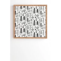 Heather Dutton Winter Wonderland Bamboo Framed Wall Art White - Deny Designs -Home Decoration Store GUEST 22552a7a 3f34 49e3 8b95 2c03431727d3