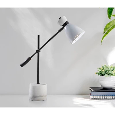 Sadie Desk Lamp White - Adesso 2 Sadie Desk Lamp White - Adesso - Image 2