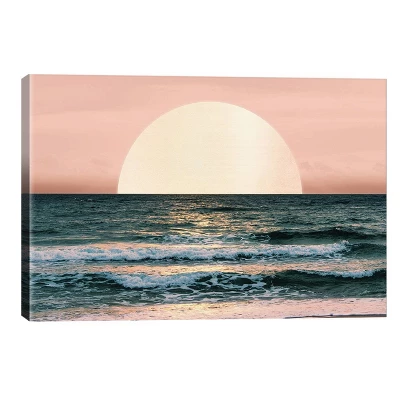 Ocean Beach Sunset By Nature Magick Unframed Wall Canvas - ICanvas 3 Ocean Beach Sunset By Nature Magick Unframed Wall Canvas - ICanvas - Image 3