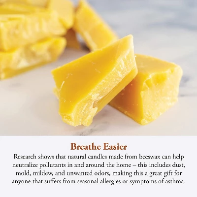 Candle By The Hour 80-Hour Candle With Glass Cylinder, Eco-friendly Natural Beeswax With Cotton Wick 2 Candle By The Hour 80-Hour Candle With Glass Cylinder, Eco-friendly Natural Beeswax With Cotton Wick - Image 2