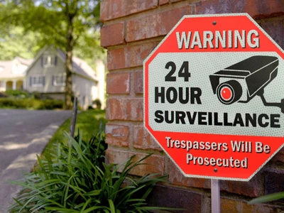 Signs Authority Reflective Warning 24 Hour Surveillance No Trespassing Metal Sign For Home Business - 12"x12" 1 Signs Authority Reflective Warning 24 Hour Surveillance No Trespassing Metal Sign For Home Business - 12"x12"