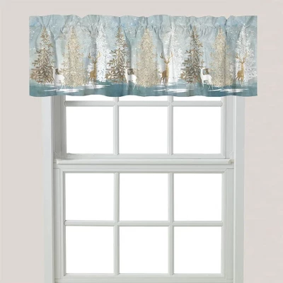 Laural Home Winter Wonderland Window Valance 1 Laural Home Winter Wonderland Window Valance
