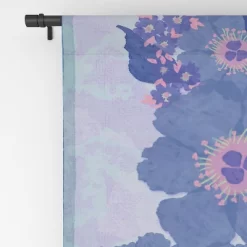 Sewzinski Retro Blue Flowers 50" X 96" Single Panel Room Darkening Window Curtain - Society6 -Home Decoration Store GUEST 23d108d2 79ee 4b30 974e f39a178e6f10