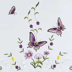 Collections Etc Embroidered Lavender Butterfly Floral Window Curtains 7 Collections Etc Embroidered Lavender Butterfly Floral Window Curtains -Home Decoration Store GUEST 23ef7e3d f7be 4c3e bee3 7c065de4f5c6