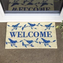 Evergreen Welcome Birds Coir Mat