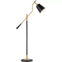Possini Euro Design Modern Pharmacy Floor Lamp 54" Tall Matte Black Warm Gold Adjustable Metal Shade For Living Room Reading House 14 Possini Euro Design Modern Pharmacy Floor Lamp 54" Tall Matte Black Warm Gold Adjustable Metal Shade For Living Room Reading House -Home Decoration Store GUEST 25e34b54 65ac 4d1b b9d0 e44ee11b1b12
