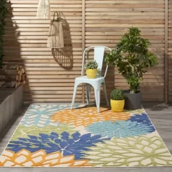 Nourison Aloha Floral Bloom Outdoor Rug -Home Decoration Store GUEST 26b1dbfd c4d8 4826 8e0c 1c581ea89535
