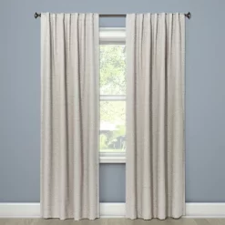 1pc Blackout Doral Window Curtain Panel Cream - Project 62™ -Home Decoration Store GUEST 271584f6 fc16 4422 a313 52e0eb6cd363