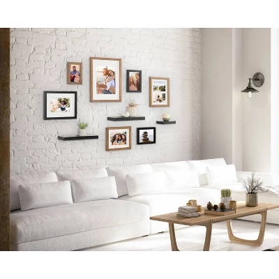 10pc Gallery Frame Box Set Rustic Brown/Black - Kate & Laurel All Things Decor 6 10pc Gallery Frame Box Set Rustic Brown/Black - Kate & Laurel All Things Decor - Image 6