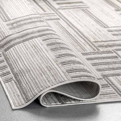 NuLOOM Violet Modern Abstract Linework Area Rug 3 NuLOOM Violet Modern Abstract Linework Area Rug - Image 3