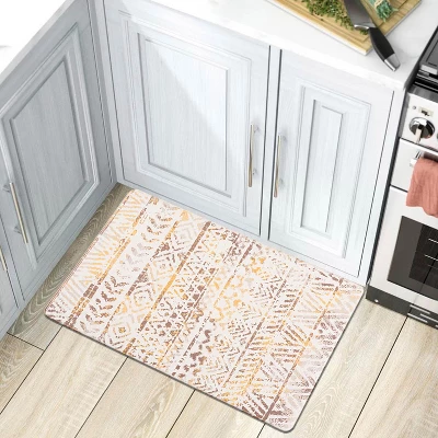 World Rug Gallery Geometric Bohemian Design Anti Fatigue Standing Mat 1 World Rug Gallery Geometric Bohemian Design Anti Fatigue Standing Mat