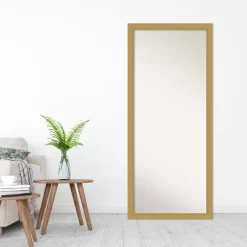 28" X 64" Non-Beveled Grace Brushed Gold Full Length Floor Leaner Mirror - Amanti Art 14 28" X 64" Non-Beveled Grace Brushed Gold Full Length Floor Leaner Mirror - Amanti Art -Home Decoration Store GUEST 296874ed bf5a 4e9b 8739 41b9e241a5a8
