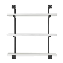 31.5" X 33.2" Modern 3 Tier Hanging Bracket Wall Shelve White Birch - Danya B. -Home Decoration Store GUEST 2a10fe29 179f 4cd3 846e 8d8479e4e977