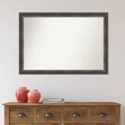 40" X 28" Non-Beveled Bark Rustic Char Narrow Wall Mirror - Amanti Art -Home Decoration Store GUEST 2a9c1ea5 4bb6 481a 8be1 1e9c8db6a55f