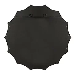 34" X 33" Lalina Scalloped Round Framed Accent Mirror Black - Kate & Laurel All Things Decor -Home Decoration Store GUEST 2ace0df7 f72a 4166 8f70 e80e1103dfa4