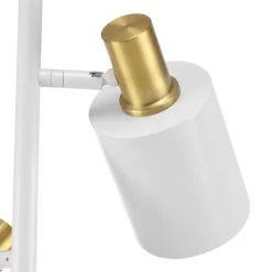 67" 3-Light Lexie Floor Lamp With Pivoting Lamp Heads Matte White - Globe Electric