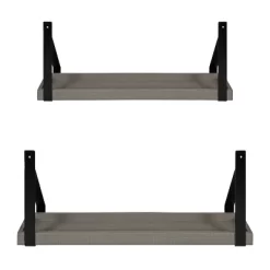 2pc Sudbury Wood And Metal Wall Shelf Set - Kate & Laurel All Things Decor -Home Decoration Store GUEST 2b7518de 7678 40b9 8f0d ffe17217d3cd