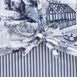 Kate Aurora Rooster Toile Complete 3 Pc Café Kitchen Curtain Tier And Valance Set -Home Decoration Store GUEST 2bc86107 03a7 447f b525 8540b764954d