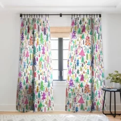 Ninola Design Christmas Trees Simply Modern Single Panel Sheer Window Curtain - Deny Designs -Home Decoration Store GUEST 2d1a6223 cb6e 4bf9 a362 897d1d786ff5