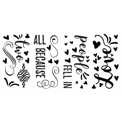 All Because Two People Fell In Love Peel And Stick Wall Decal - RoomMates 2 All Because Two People Fell In Love Peel And Stick Wall Decal - RoomMates - Image 2