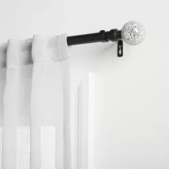 Exclusive Home White Mosaic 1" Curtain Rod And Coordinating Finial Set -Home Decoration Store GUEST 2e4d7743 8f8e 43cd ba1f ea686f386805