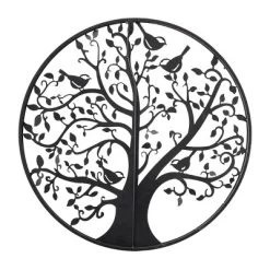Metal Bird Wall Decor With Cutout Designs Dark Gray - Olivia & May -Home Decoration Store GUEST 2f095864 00b7 4add a1f2 747c2d12c9dd