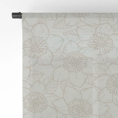 Avenie Spring Garden Collection VI 50" X 84" Single Panel Sheer Window Curtain - Society6 3 Avenie Spring Garden Collection VI 50" X 84" Single Panel Sheer Window Curtain - Society6 - Image 3