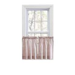 Ellis Curtain Plaza Classic Ticking Stripe Printed On Natural Ground 1.5" Rod Pocket Tailored Tiers Brick 9 Ellis Curtain Plaza Classic Ticking Stripe Printed On Natural Ground 1.5" Rod Pocket Tailored Tiers Brick -Home Decoration Store GUEST 2f8a9516 7998 446f 955f c026df71cca9