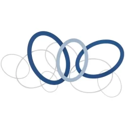 Metal Geometric Overlapping Oval Wall Decor Blue - CosmoLiving By Cosmopolitan -Home Decoration Store GUEST 3153614d 16ea 4e8b 8073 2b19b2ab2f6e