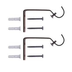 Kenney Agatha 5/8" Standard Decorative Window Curtain Rod