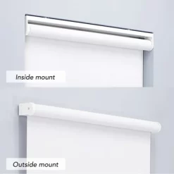 Linen Avenue Cordless Light Filtering Roller Shade, Beige And Taupe