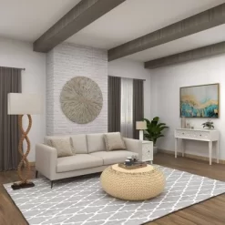 Rustic Jute Floor Lamp Brown - Olivia & May -Home Decoration Store GUEST 32457635 904f 45e1 bd22 145b3f1b4145