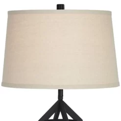 Franklin Iron Works Lucas Western Table Lamps 26" High Set Of 2 Bronze With USB Charging Port And Nightlight LED Drum Shade For Bedroom Bedside Desk 14 Franklin Iron Works Lucas Western Table Lamps 26" High Set Of 2 Bronze With USB Charging Port And Nightlight LED Drum Shade For Bedroom Bedside Desk -Home Decoration Store GUEST 32f3da2c 35d5 42a8 86a6 ba015eb35777